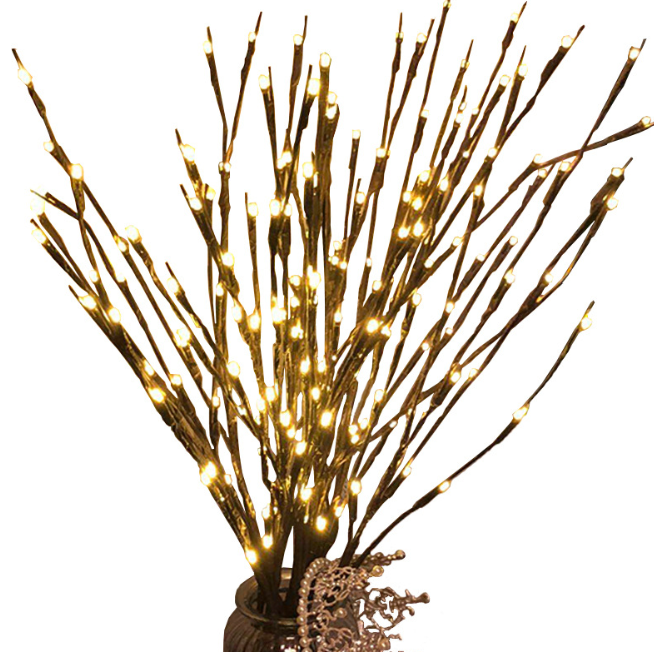 20LED Branch Lamp Fairy String Light Tree Twig Floral Flower