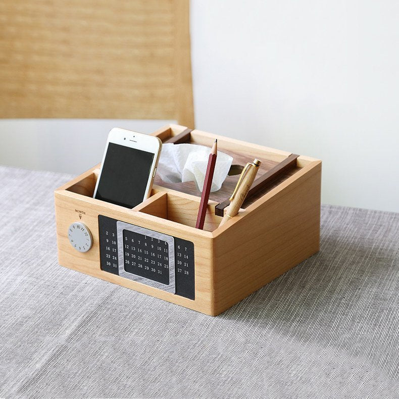 Wooden Calendar Storage Box