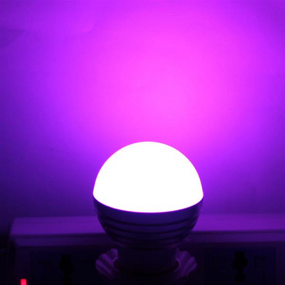 E27 3W LED RGB Light Bulb with Remote Control