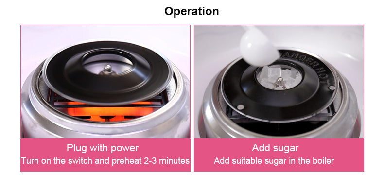 Electric DIY Sweet Cotton Candy Maker Mini Marshmallow Machine