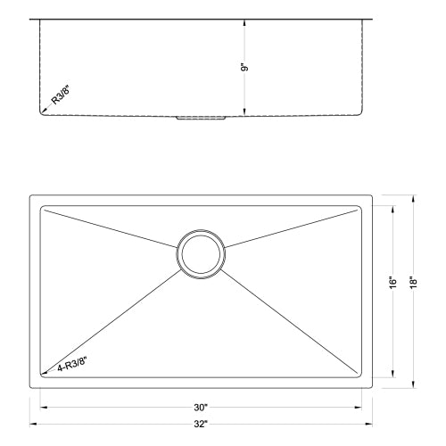 Stainless Steel Single Bowl Undermount Kitchen Sink Combo With Faucet