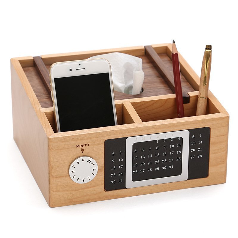 Wooden Calendar Storage Box