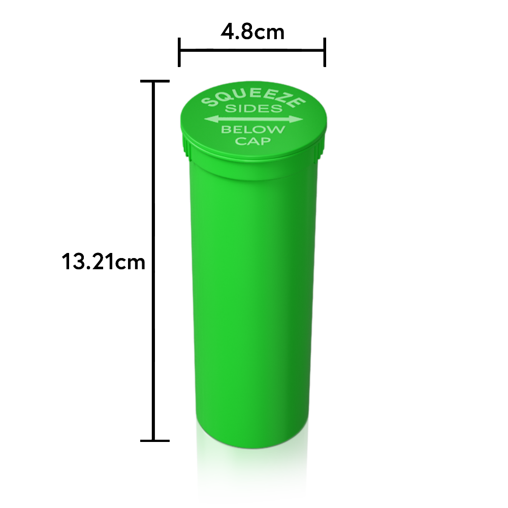 USA Stock - 75 Bottles 60 Dram Pop Top Containers 7.5 US