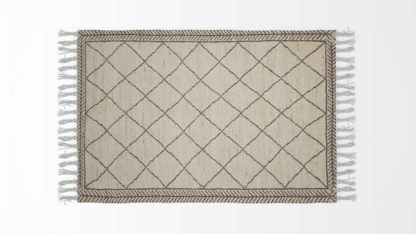 Moroccan Pearl Bush Woolen Rugs