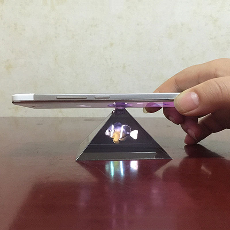 DIY Holographic 3D Projector Pyramid Virtual Stereo Naked Eye