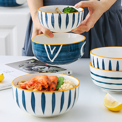 Creative Ceramic Dessert Salad In Japanese Style Bowl