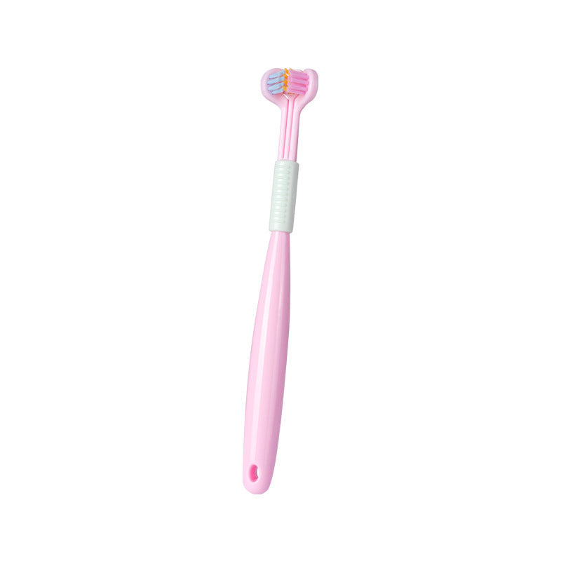 Three-sided Macaron Soft Bristle Toothbrush Care Safety Toothbrush Teeth Deep Cleaning Portable Travel