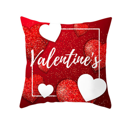 Home Valentine's Day Graphic Print Pillowcase