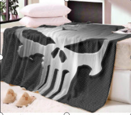 Hooded Blanket Cloak 3D Digital Printing Nap Blanket Skull