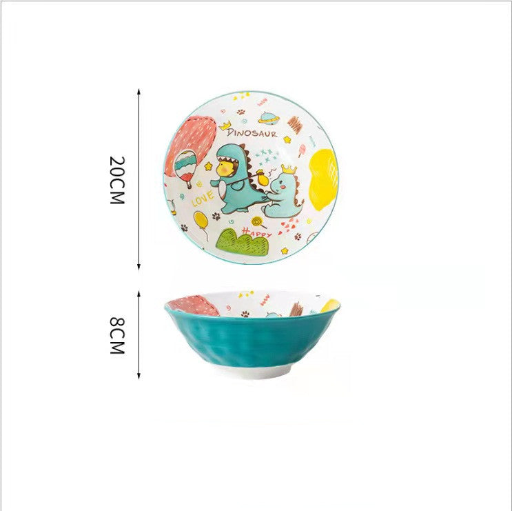 Cartoon Ceramic Dishes Set Tableware Bowl Household