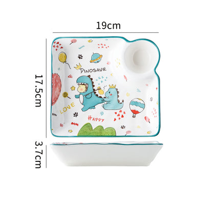 Cartoon Ceramic Dishes Set Tableware Bowl Household