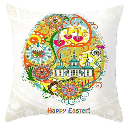 Easter Pillowcase Short Plush Cushion