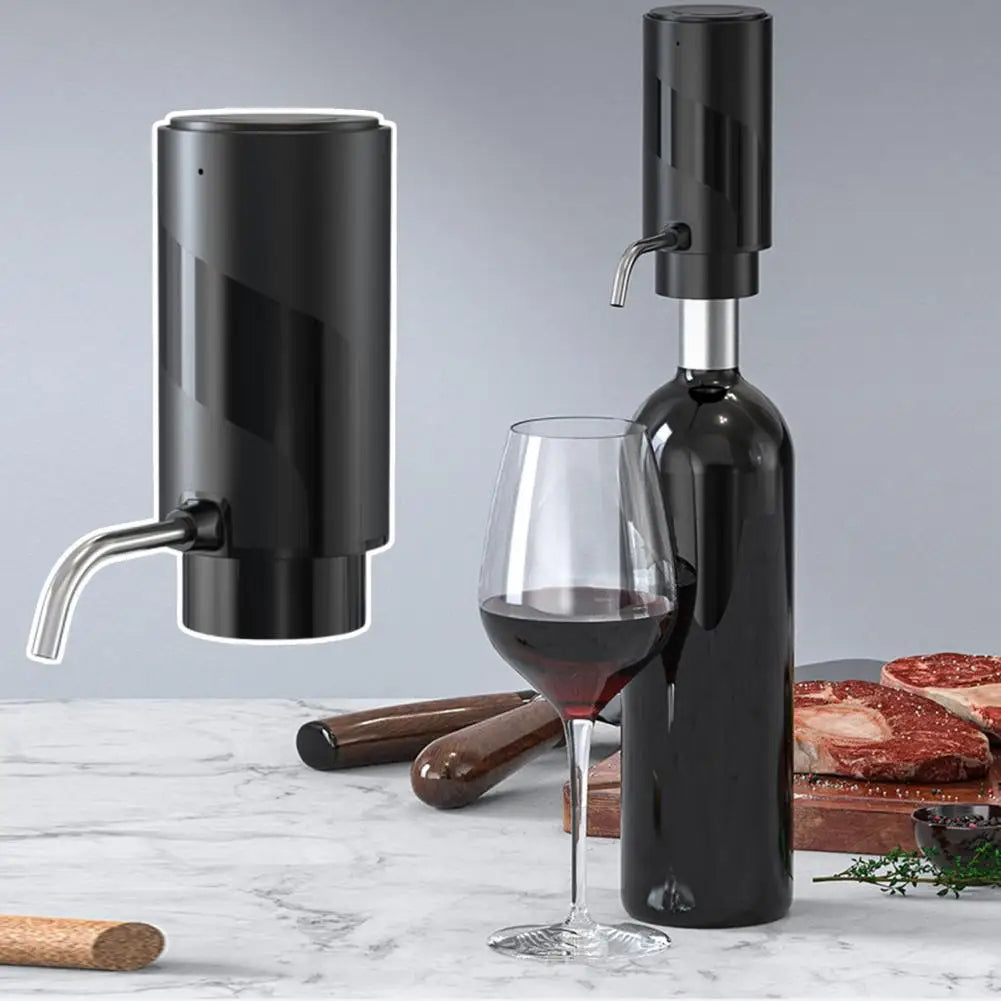 Electric Wine Aerator And Decanter Pump Dispenser Gift One Touch Operating Easy To Use Wine Decanter Kitchen Gadgets