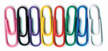 Vinyl Coated Paper Clips Jumbo Size 40Pk