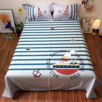 Cotton Cartoon Single Piece Can Be Equipped With Duvet Cover Sheet