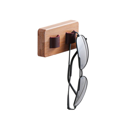 Wood Eyeglasses Holder for Wall Mounted Sunglass Organizer Office