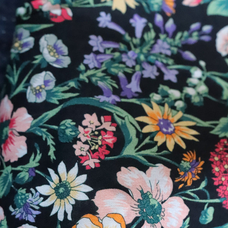 Black Bottom 80 LIBERTY Poplin High Count Cotton Fabric