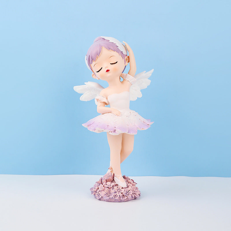 Ballerina Girl Home Decor Piece Cake Decoration