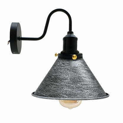 E27 Industrial Metal Wall Light Fitting Vintage Cone shape Wall