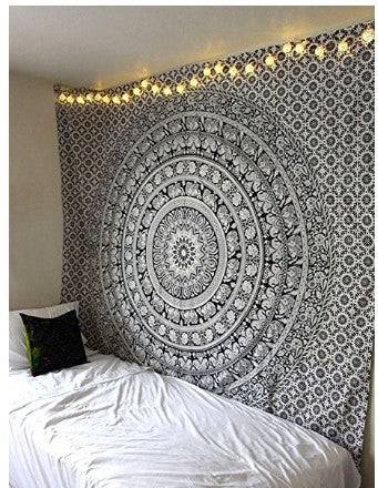 Tapestry Bedroom Hanging Cloth Mandala Flower Digital Printing Amazon Home Mural Curtain