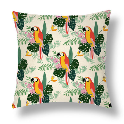 Tropical Series Linen Throw Pillow Case Cushion Cover