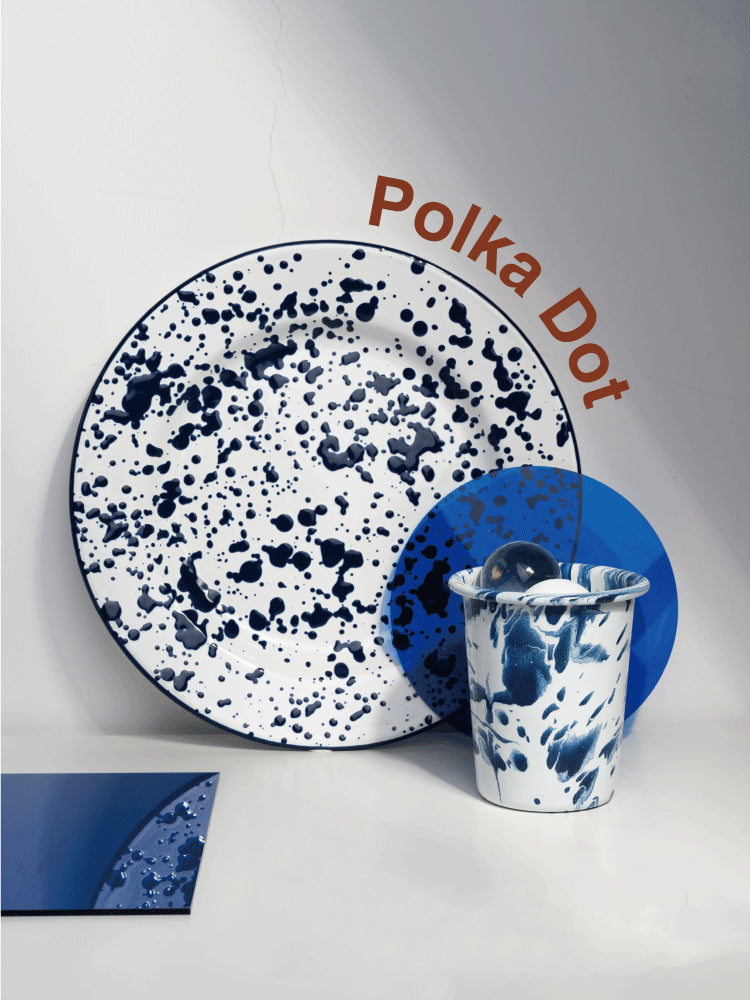 Retro Splash-ink Enamel Household Dish Enamel