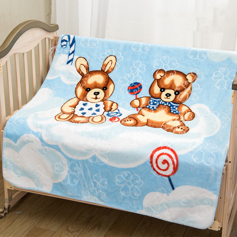 Double-sided Printing Cloud Blanket Cartoon Super Soft And Comfortable