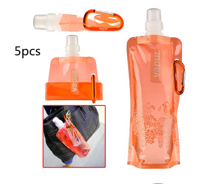 Portable collapsible water bag