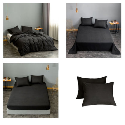 Fashion Home Textile Single Product Bedding Brushed Solid Color Quilt Cover