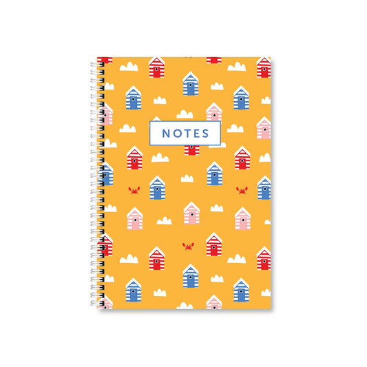 Beach Huts A5 Wired Notebook (Pack of 6)