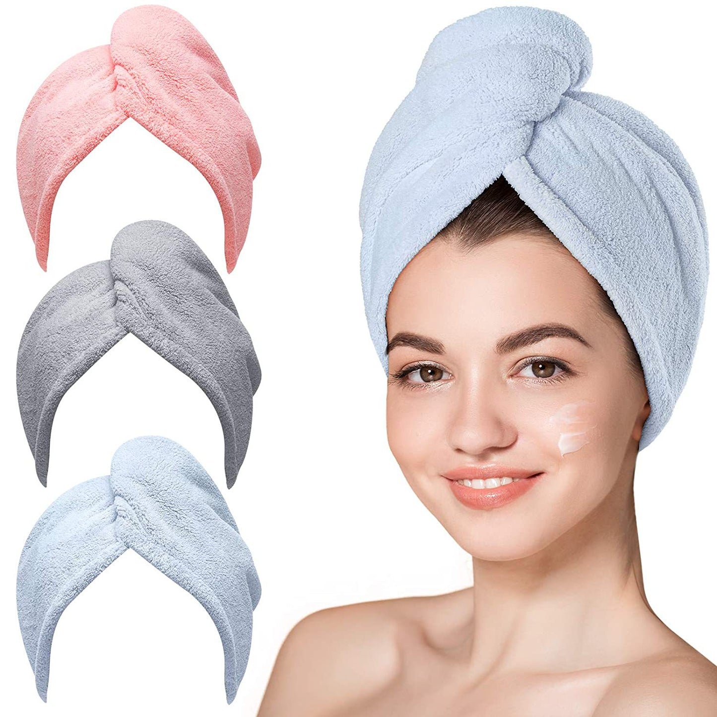 Fashion Hair Drying Towel Shower Cap