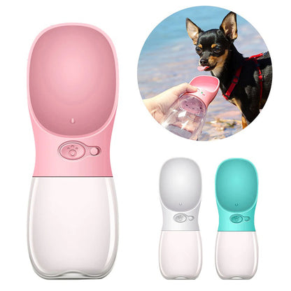 350 550ML Portable Pet Dog Water Bottle For Small Large Dogs Travel Puppy Cat Drinking Bowl Bull Dog Water Dispenser Feeder