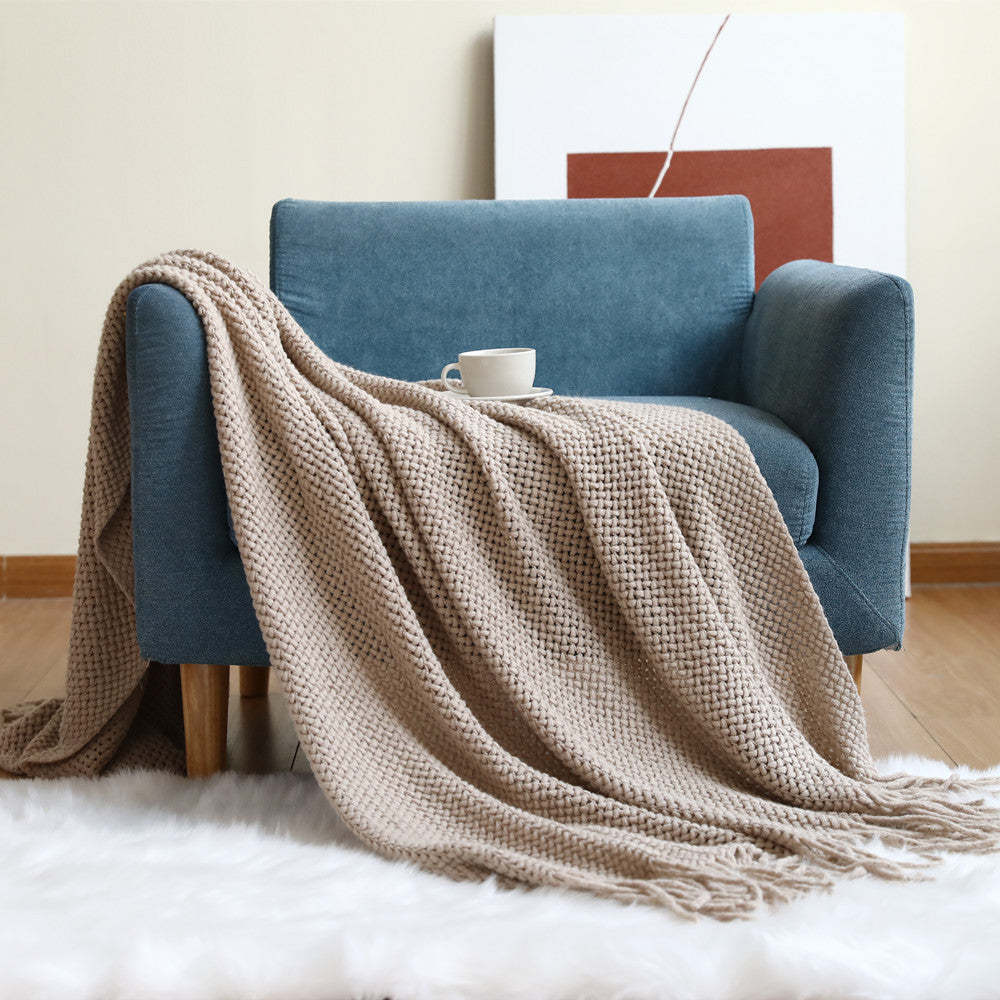 Office Sofa Nap Knitting Blanket