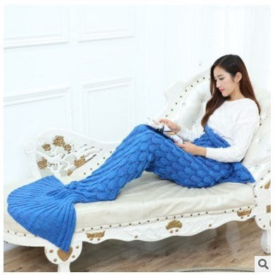 Air Conditioning Scale Sofa Blanket Mermaid Tail