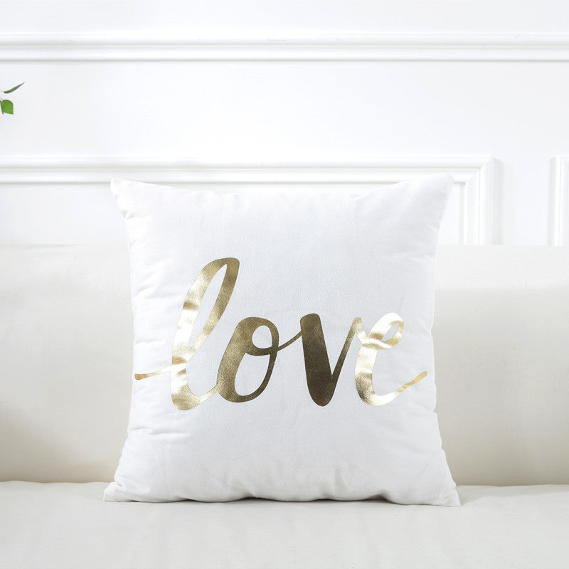 Gilding Pillow Cover Super Soft Home Cushion Cover