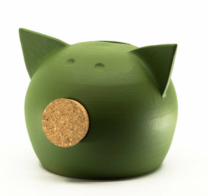 Handmade Ceramic Blackboard Piggy Bank - The Chalk Collection