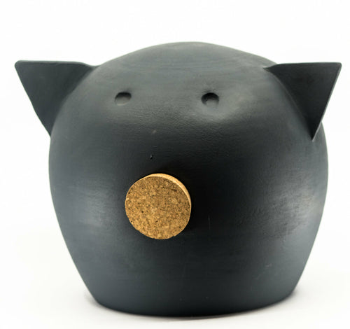 Handmade Ceramic Blackboard Piggy Bank - The Chalk Collection