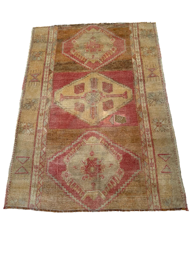 Authentic Anatolian Handmade Rug - Traditional Turkish Wool Carpets for Timeless Elegance