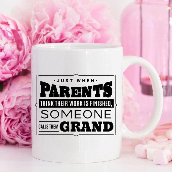 Baby Announcement Grandparent Gifts, Grandpa Mug,