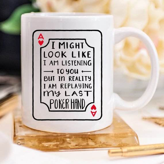 Poker Coffee Mug, Poker Player Gifts, Poker Gifts,