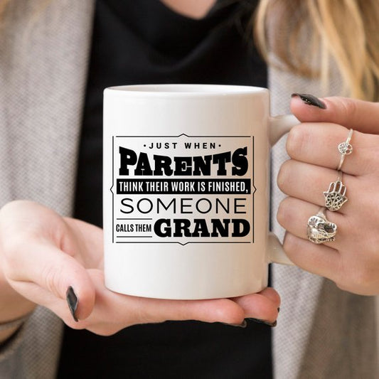 Baby Announcement Grandparent Gifts, Grandpa Mug,