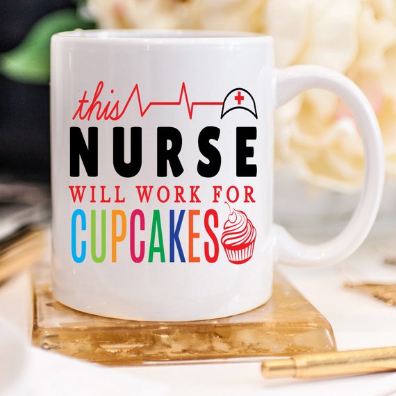 Funny Nurse Mug - This Nurse Will Work For