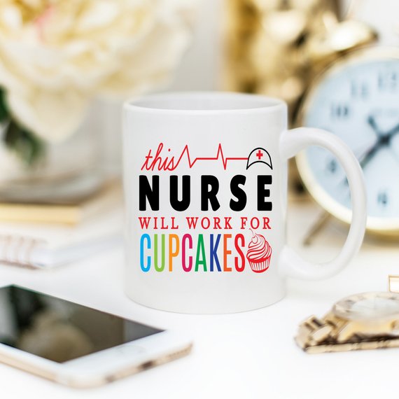 Funny Nurse Mug - This Nurse Will Work For