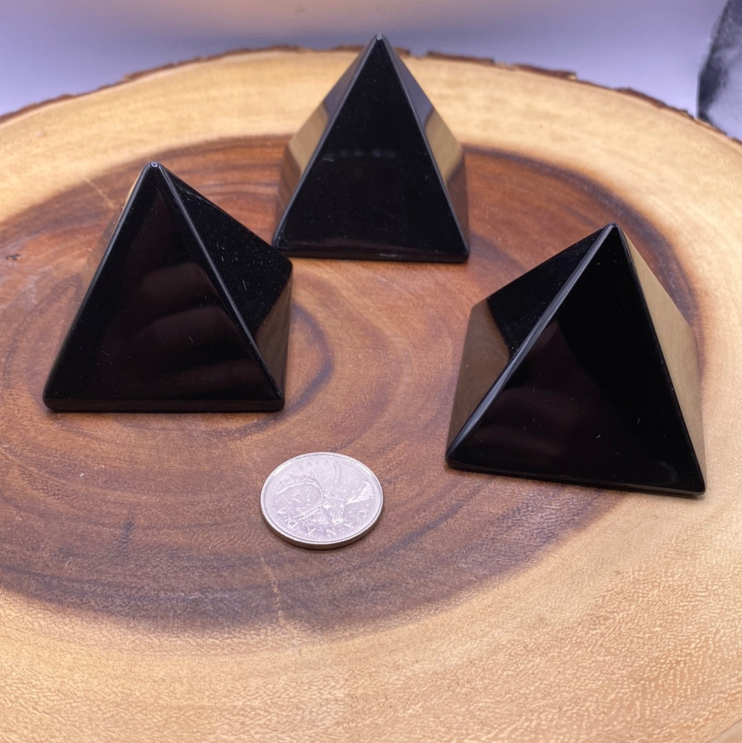 Black Obsidian Pyramid