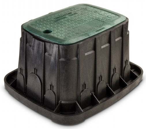 12in. Green Rectangle Valve Box With Lid