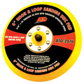 ATD Tools ATD-2076 Hook And Loop Sanding Disc Pad