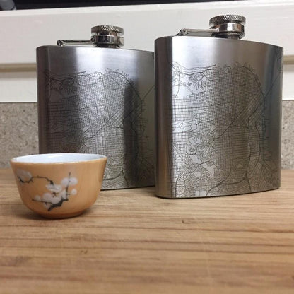 Orlando - Florida Map Hip Flask