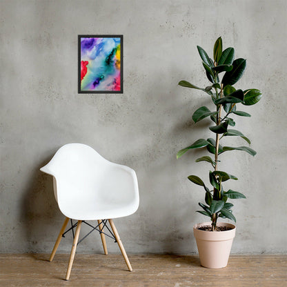 Abstract Framed photo paper poster