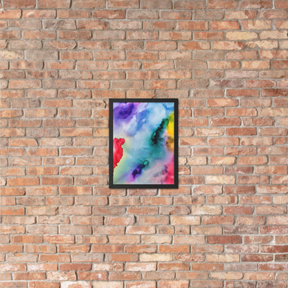 Abstract Framed photo paper poster