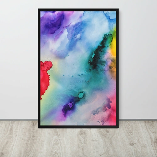 Abstract Framed photo paper poster